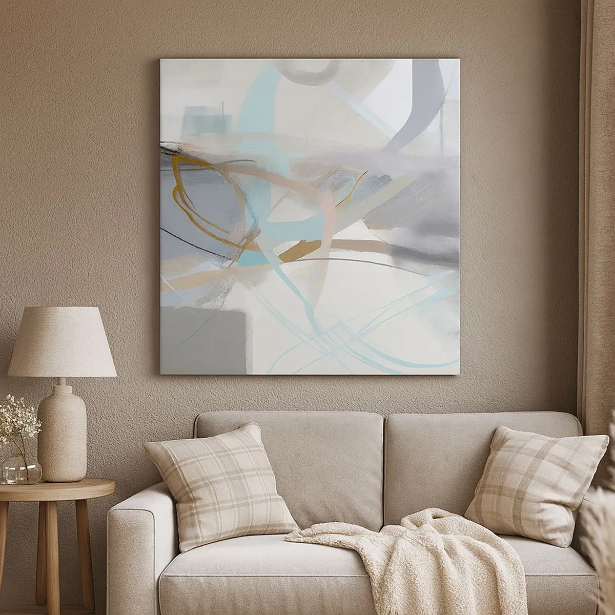 Obraz na plátne - Hmlistá abstrakcia - 30x30 cm