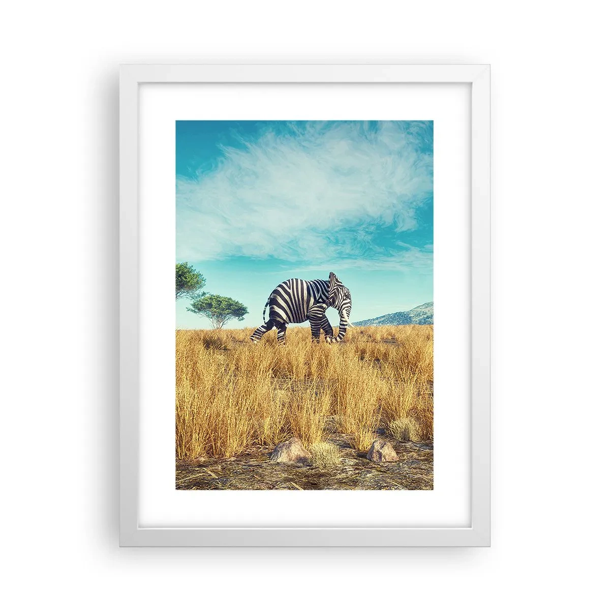 Plagát v bielom ráme - Šedá už nie je v móde - 30x40 cm