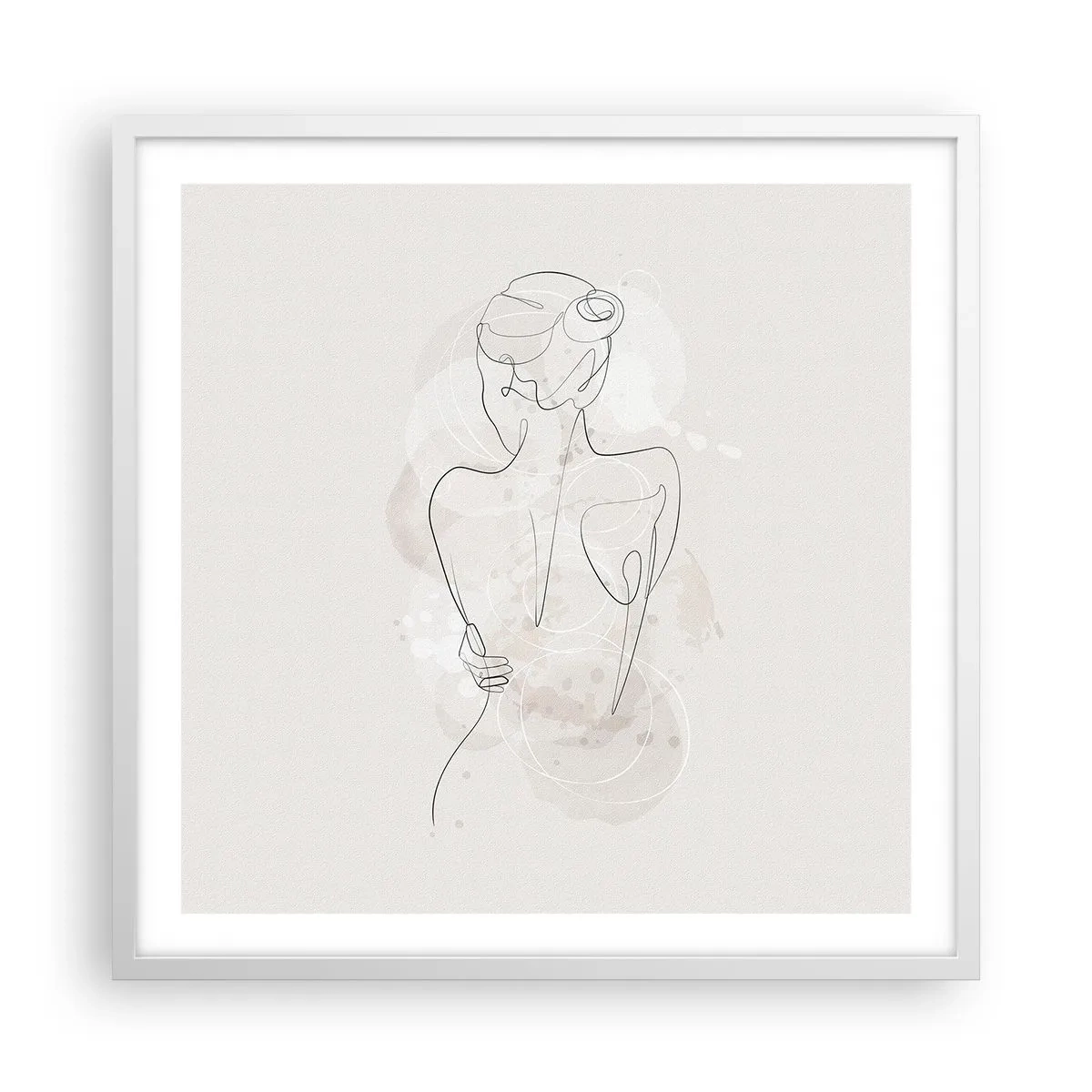 Plagát v bielom ráme - Ako citlivý nástroj - 60x60 cm