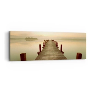 Obraz na plátne - Úsvit, svitanie, svetlo - 90x30 cm