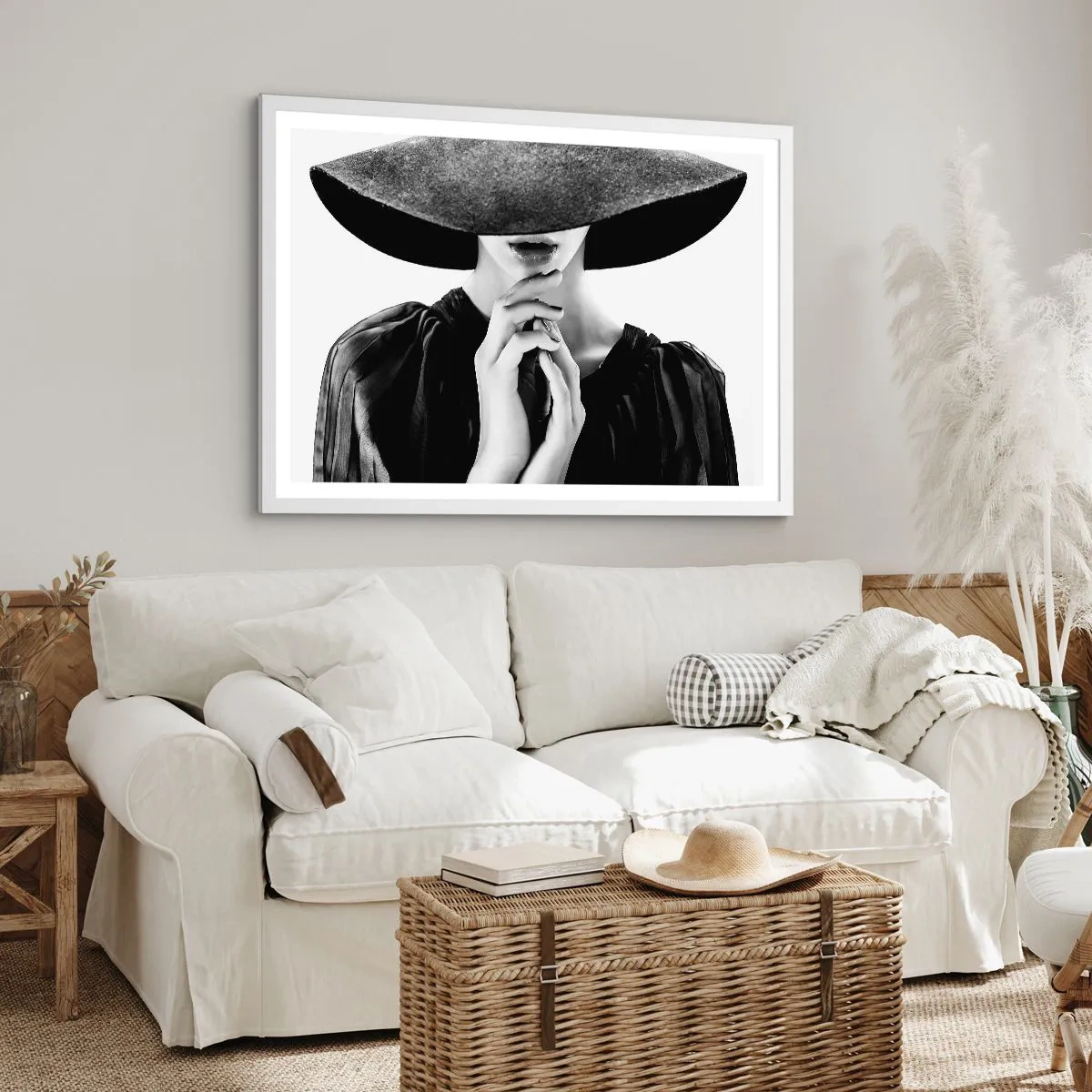 Plagát v bielom ráme - Ukrytá krása - 100x70 cm