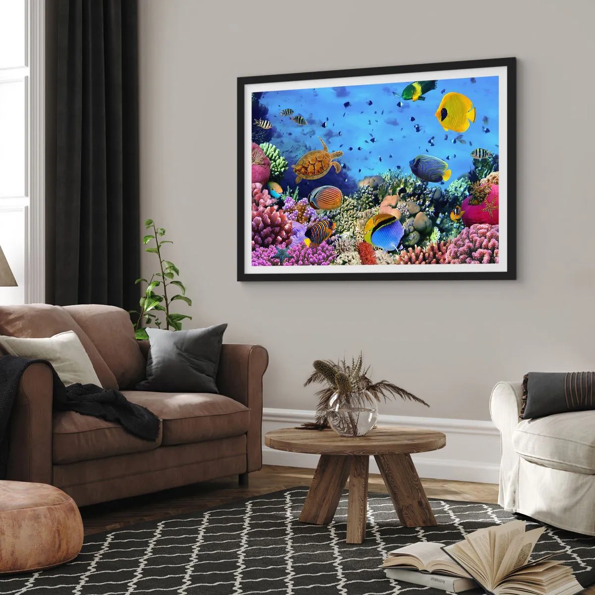 Plagát v čiernom ráme - Čo vieme o živote… - 100x70 cm