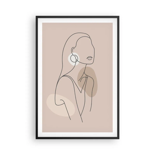 Plagát v čiernom ráme - Dievčenská ikona - 61x91 cm