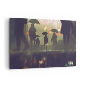 Obraz na plátne - Z perspektívy kvapky dažďa - 120x80 cm
