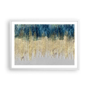 Plagát v bielom ráme - Pozlátená hranica - 70x50 cm