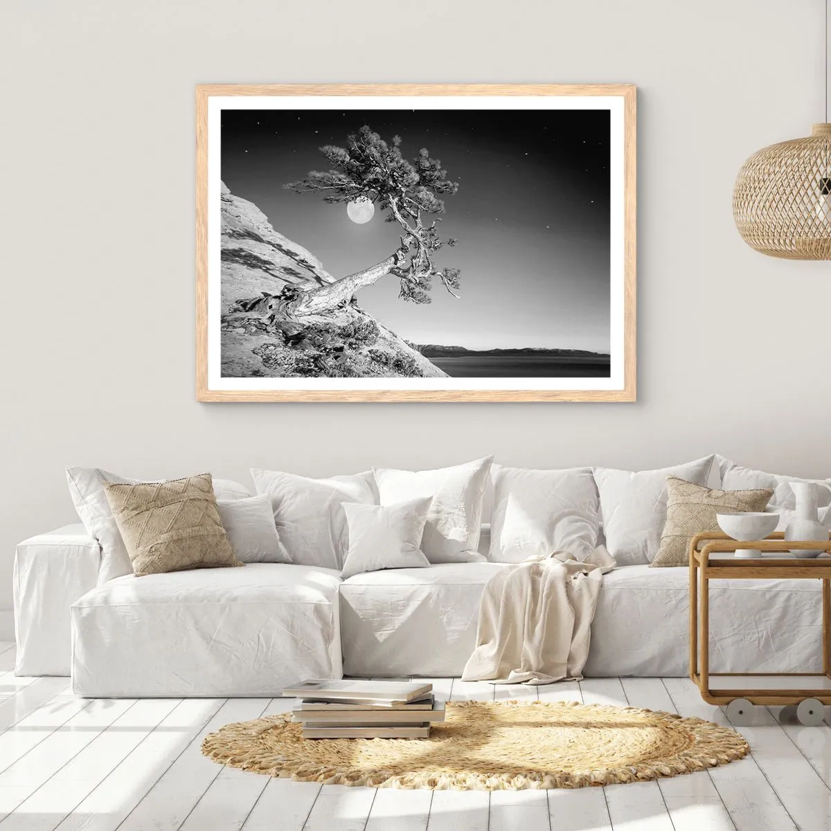 Plagát v ráme zo svetlého duba - Víťazná bojovníčka - 100x70 cm