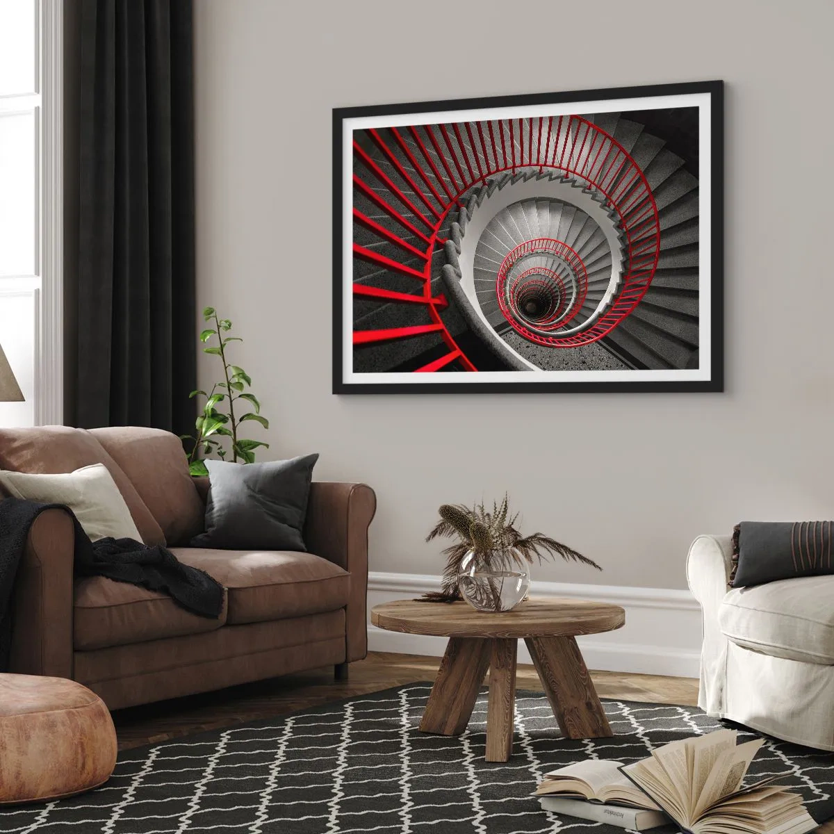 Plagát v čiernom ráme - Architektonické hry - 91x61 cm