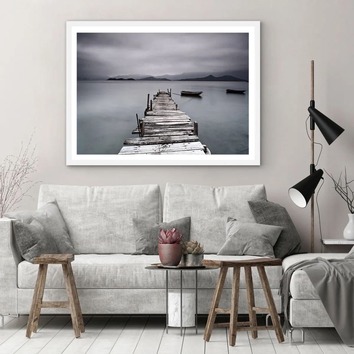 Plagát v bielom ráme - Zajtra môžeš vyraziť - 50x40 cm