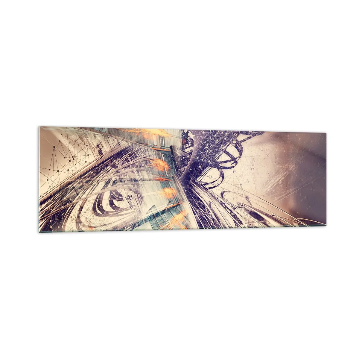 Obraz na skle - Vo veľkom zhone - 160x50 cm