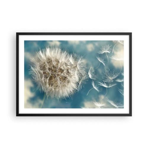 Plagát v čiernom ráme - Dych anjela - 70x50 cm