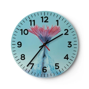 Nástenné hodiny - V osviežujúcom objatí - 40x40 cm