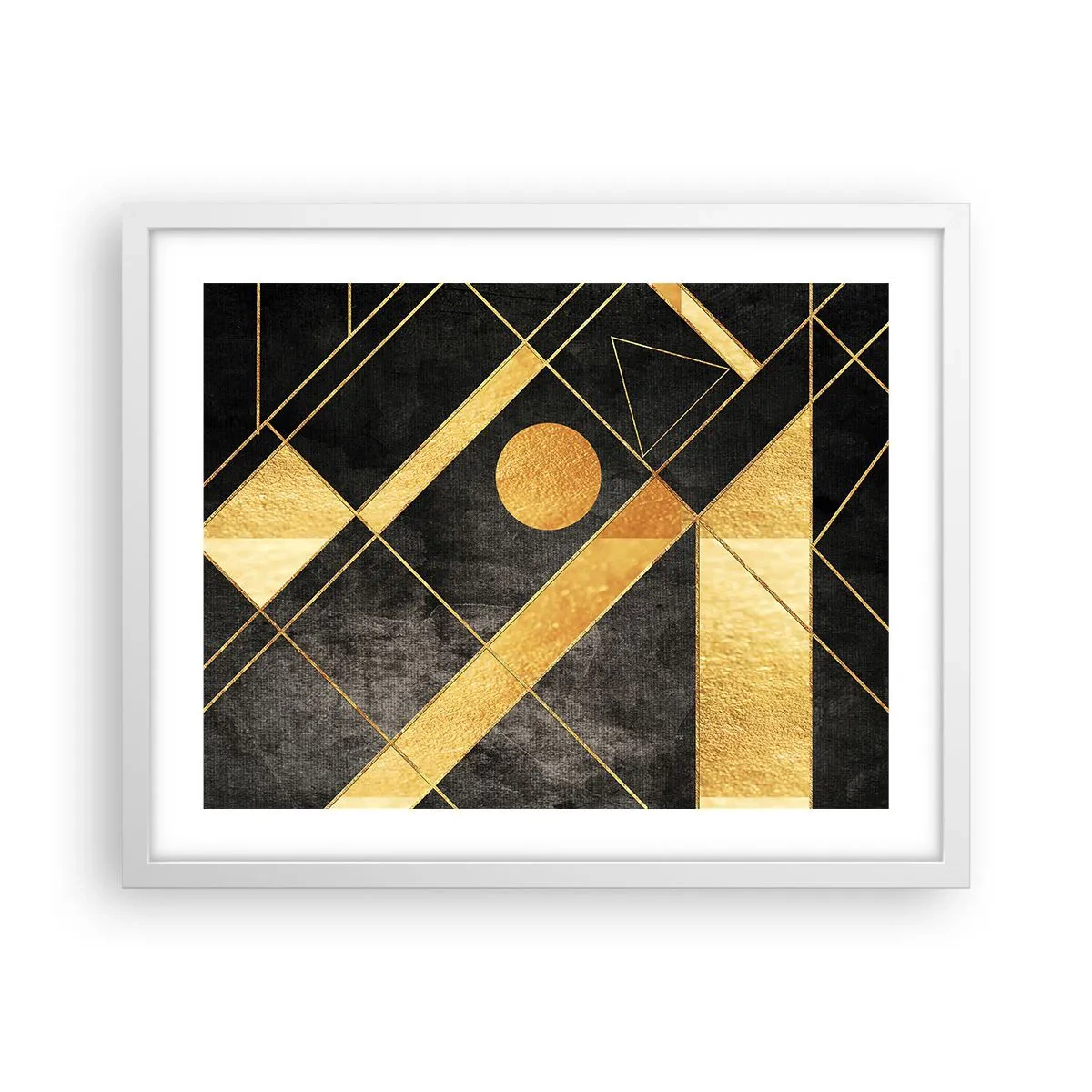 Plagát v bielom ráme - Slnko púšte - 50x40 cm