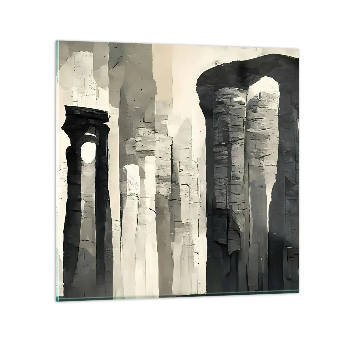 Obraz na skle - Majestátnosť starožitnosti - 40x40 cm