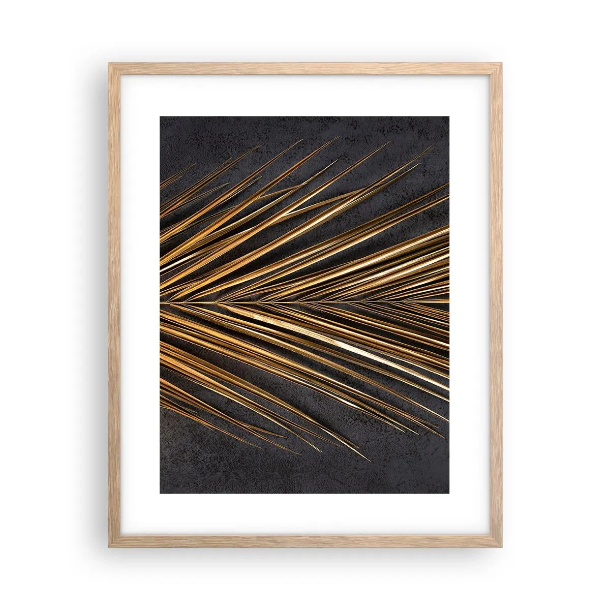 Plagát v ráme zo svetlého duba - Zlato trópov - 40x50 cm