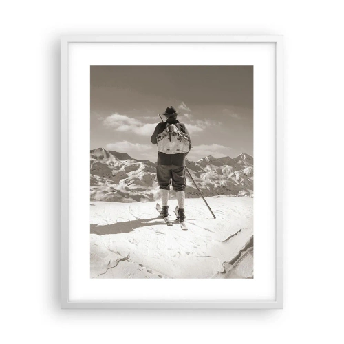 Plagát v bielom ráme - Rovnaké hory - 40x50 cm