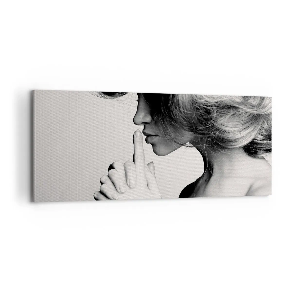 Obraz na plátne - Zahľadená do seba - 100x40 cm