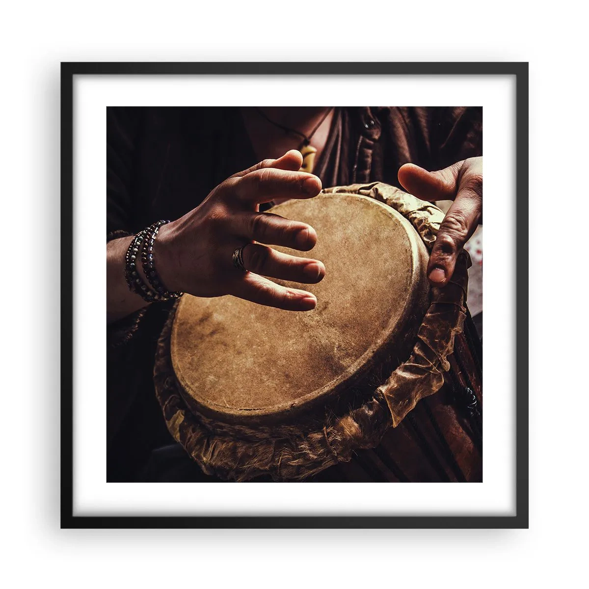 Plagát v čiernom ráme - V rytme srdca - 50x50 cm