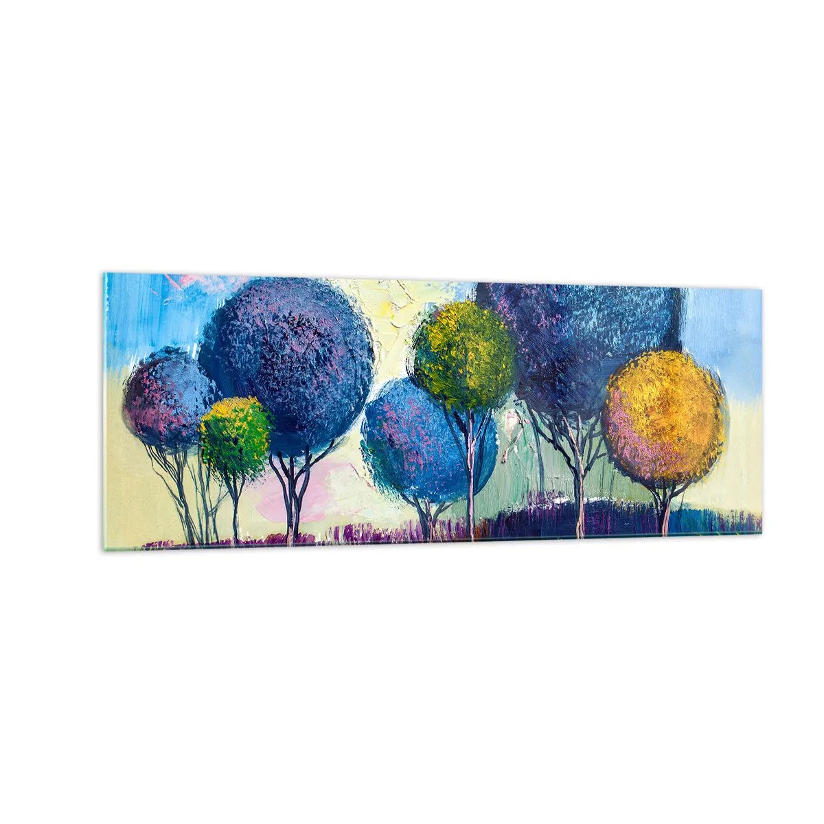 Obraz na skle - Guľa - tvar ideálu - 140x50 cm