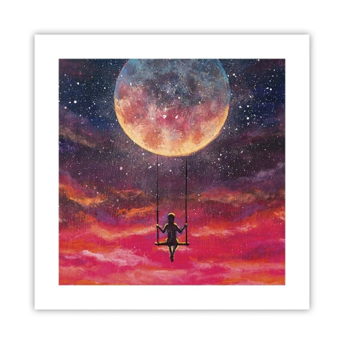 Plagát - Stavať si vzdušné zámky - 40x40 cm