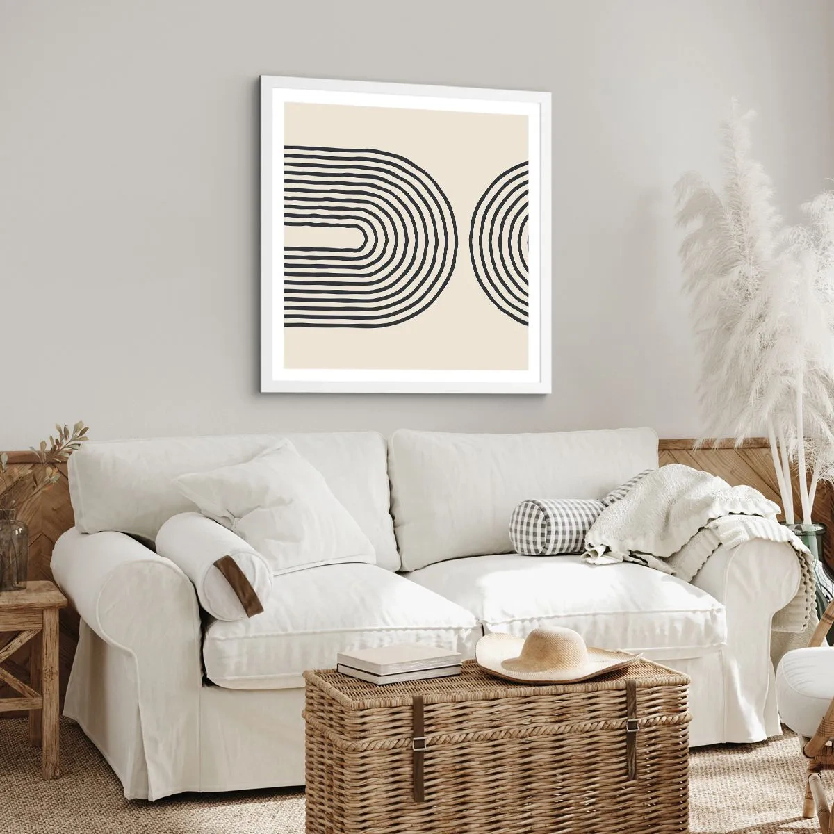 Plagát v bielom ráme - Už čoskoro… - 60x60 cm