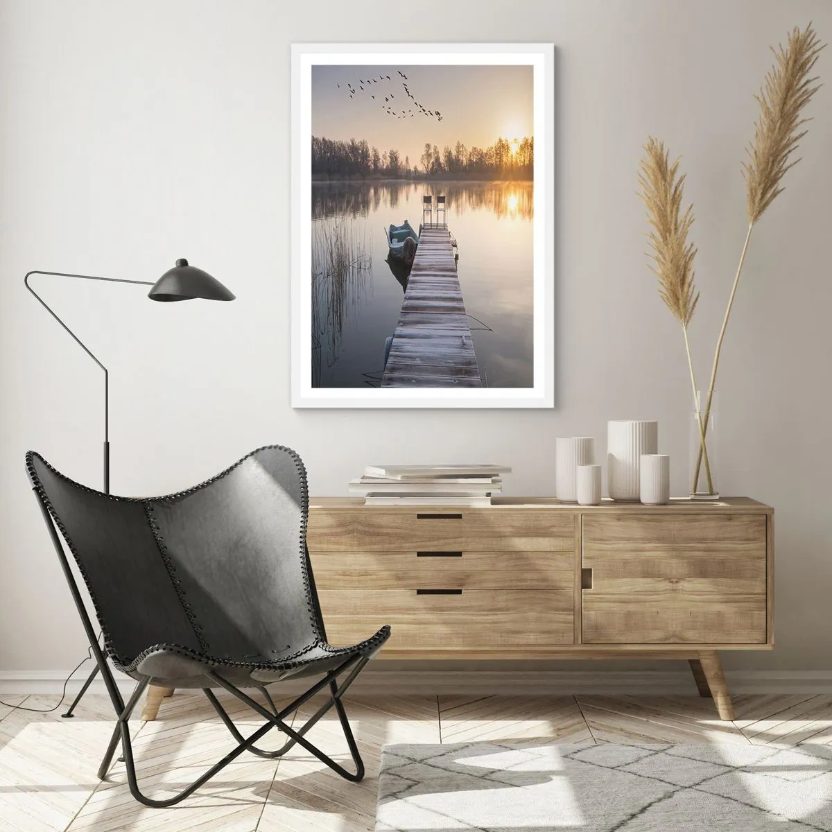 Plagát v bielom ráme - Časom sa vrátim - 50x70 cm