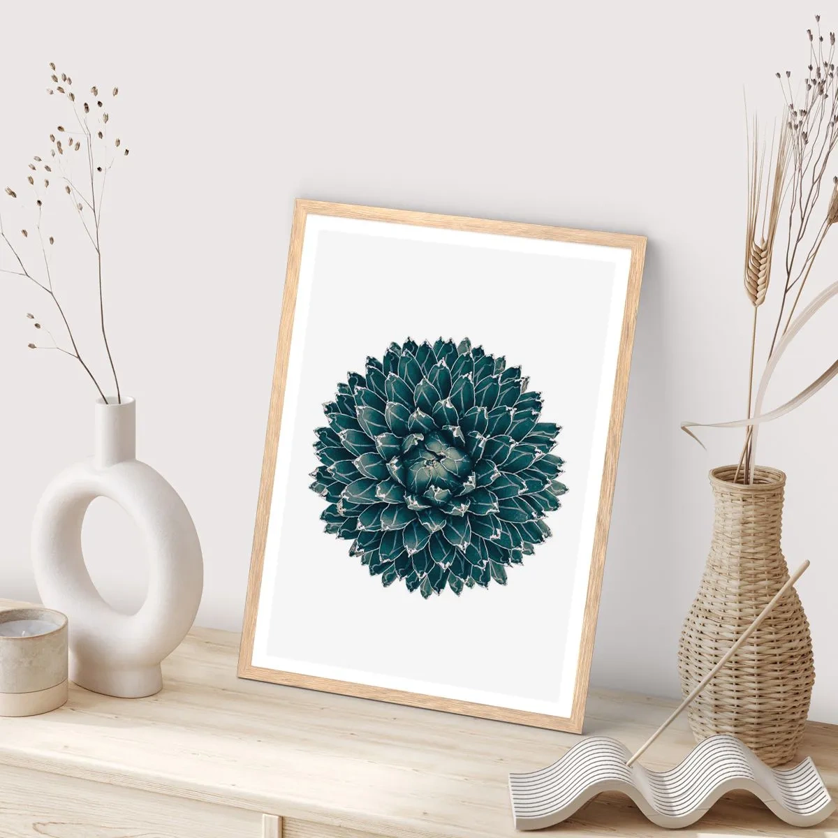 Plagát v ráme zo svetlého duba - Hviezda púšte - 50x70 cm