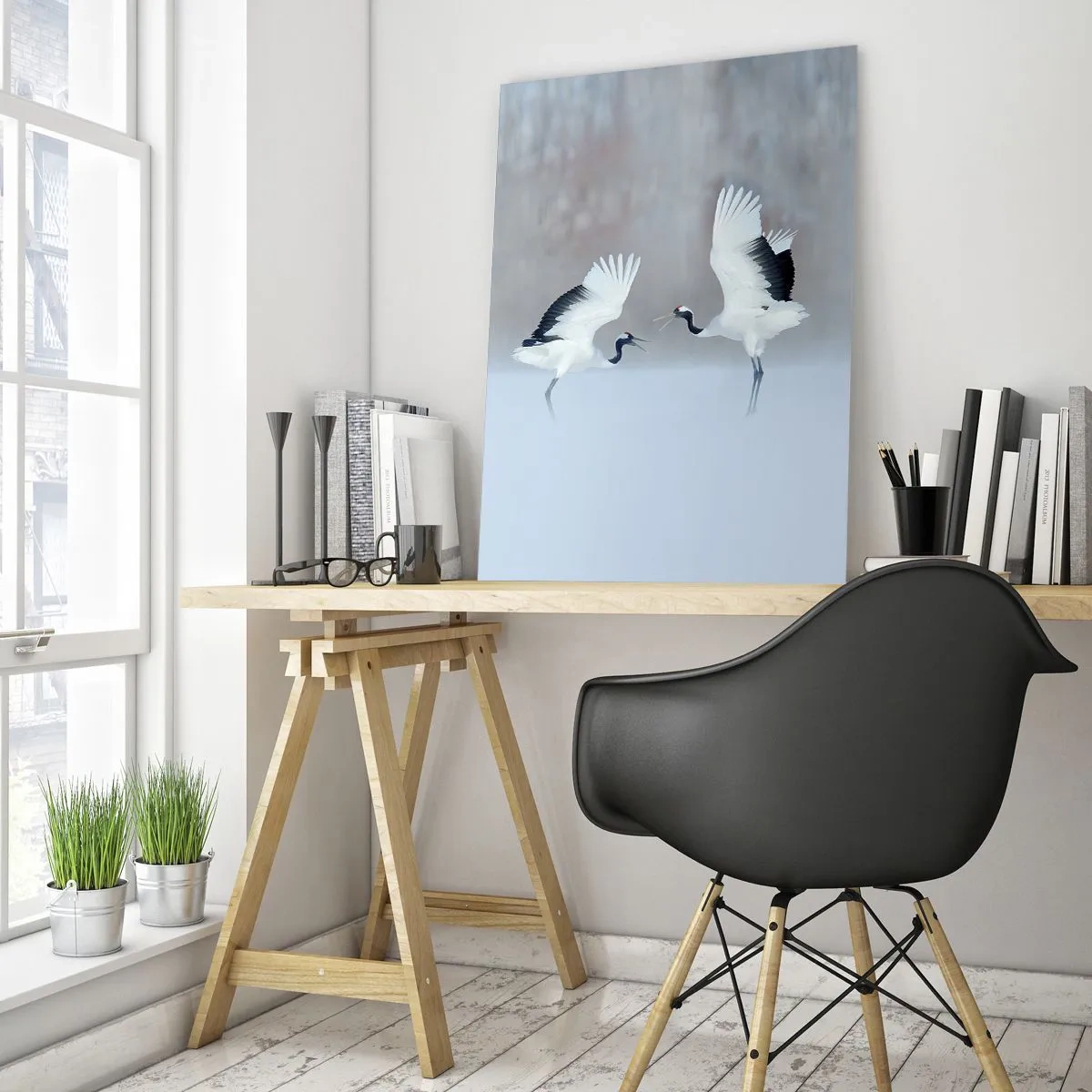 Obraz na skle - Tanec v hmle - 70x100 cm