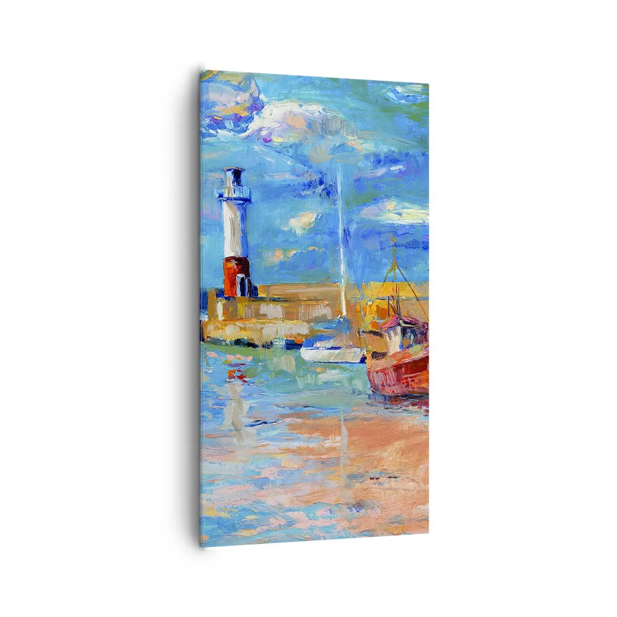 Obraz na plátne - Popoludní v dúhovom zálive - 65x120 cm