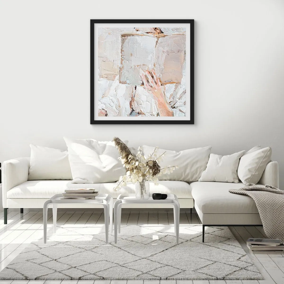 Plagát v čiernom ráme - V inom svete - 60x60 cm