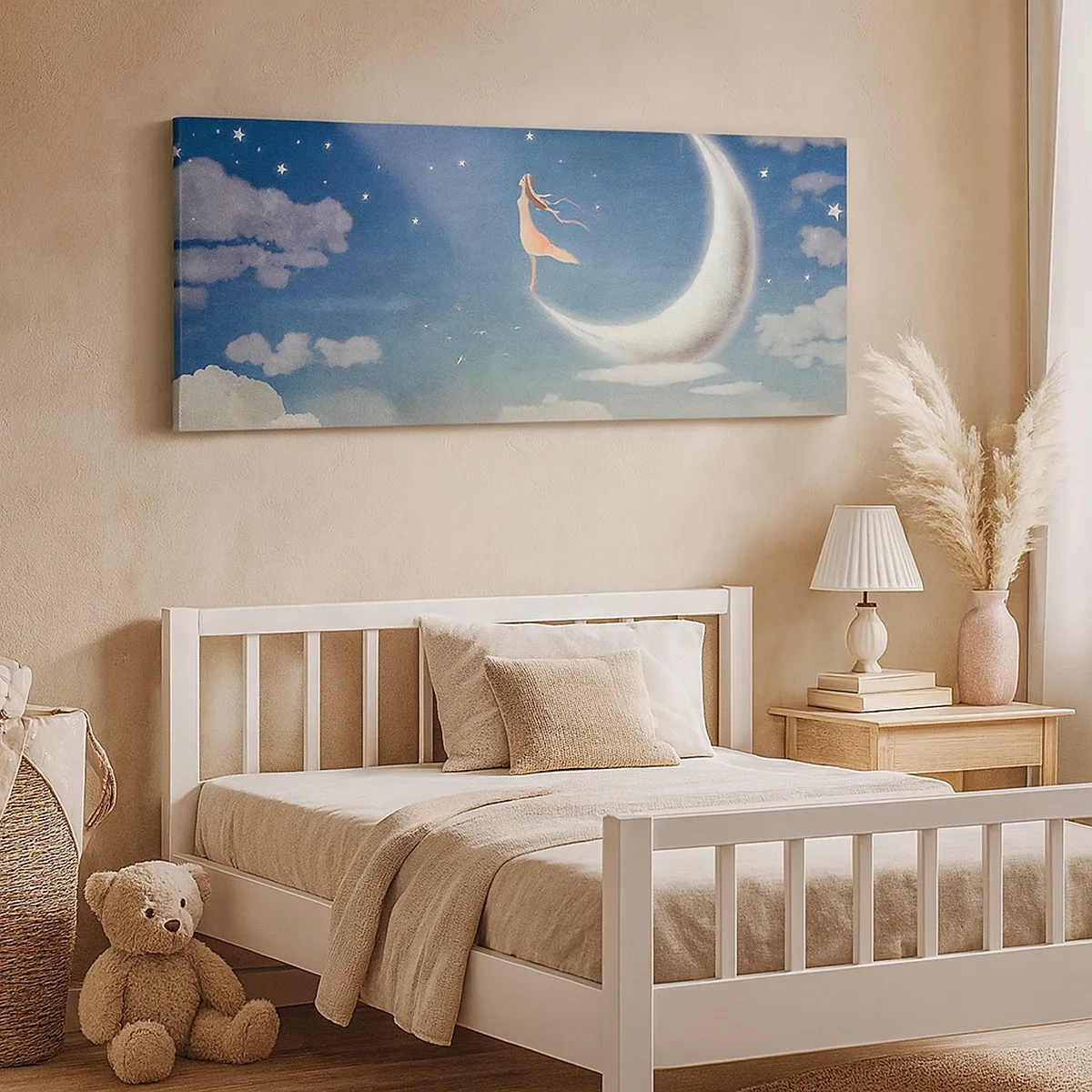 Obraz na plátne - Modrá koketa - 30x30 cm