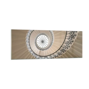 Obraz na skle - Vnútri mušle - 140x50 cm