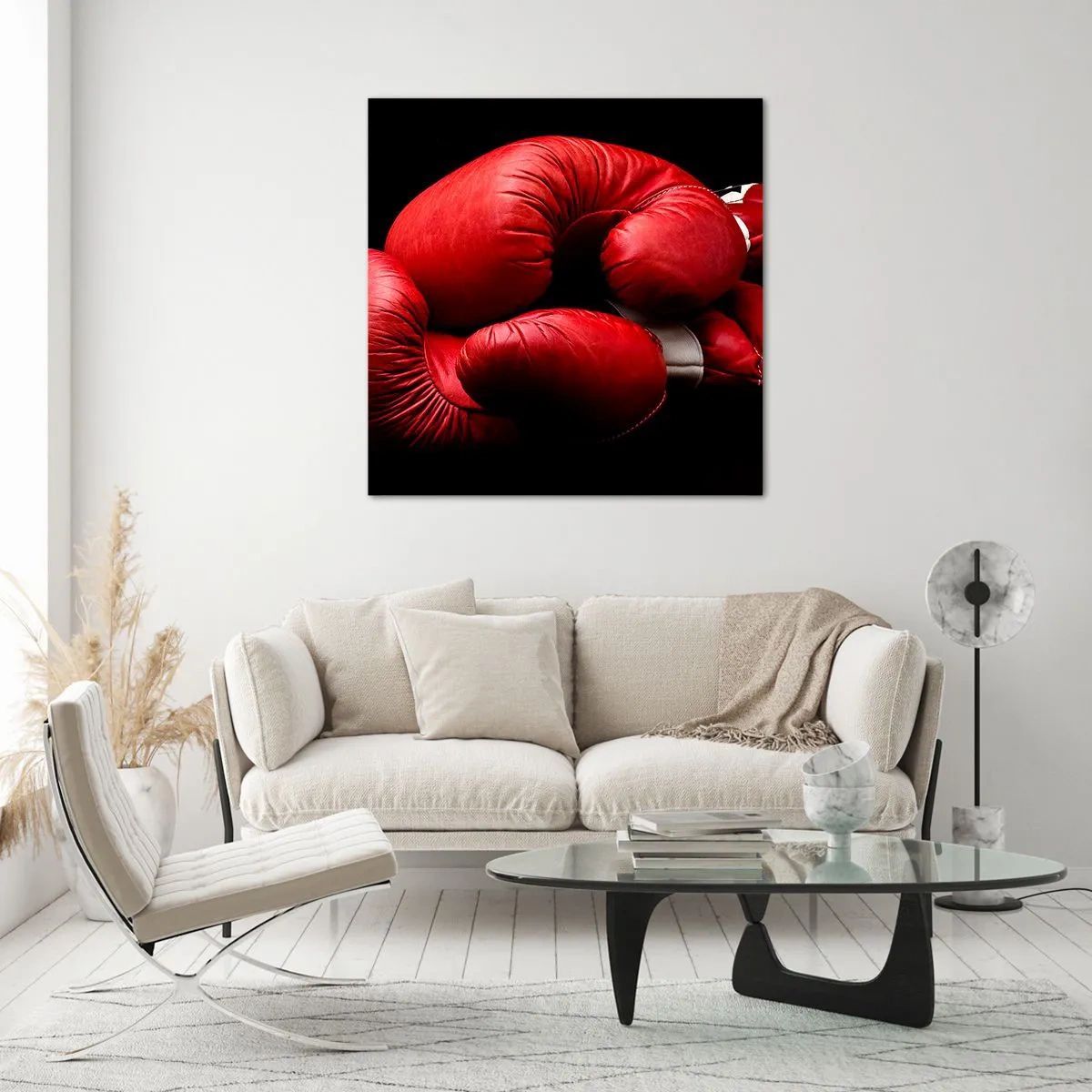 Obraz na skle - Emócie boja za nami - 70x70 cm