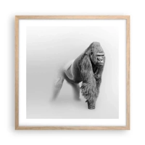 Plagát v ráme zo svetlého duba - Istý si svojou silou - 50x50 cm