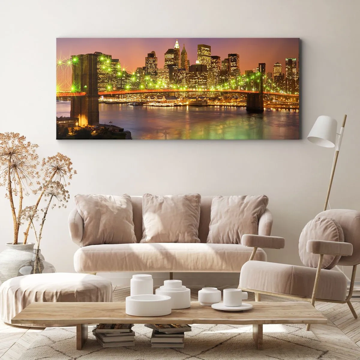 Obraz na plátne - Tu svetlo nikdy nezhasne - 100x40 cm