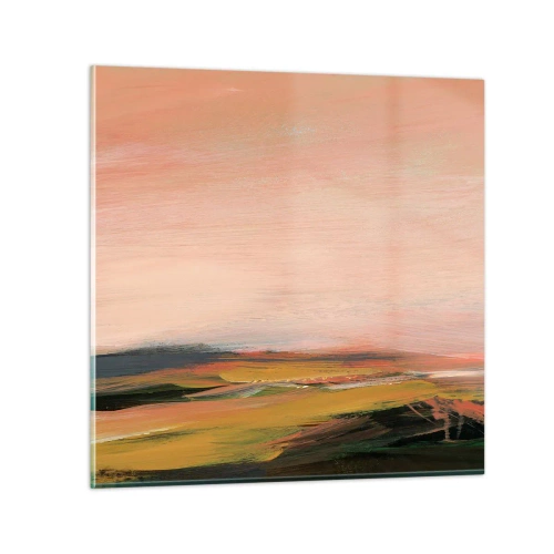 Obraz na skle - V ružových tónoch - 70x70 cm