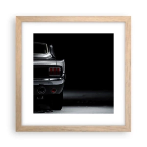 Plagát v ráme zo svetlého duba - Kúzlo klasiky - 30x30 cm