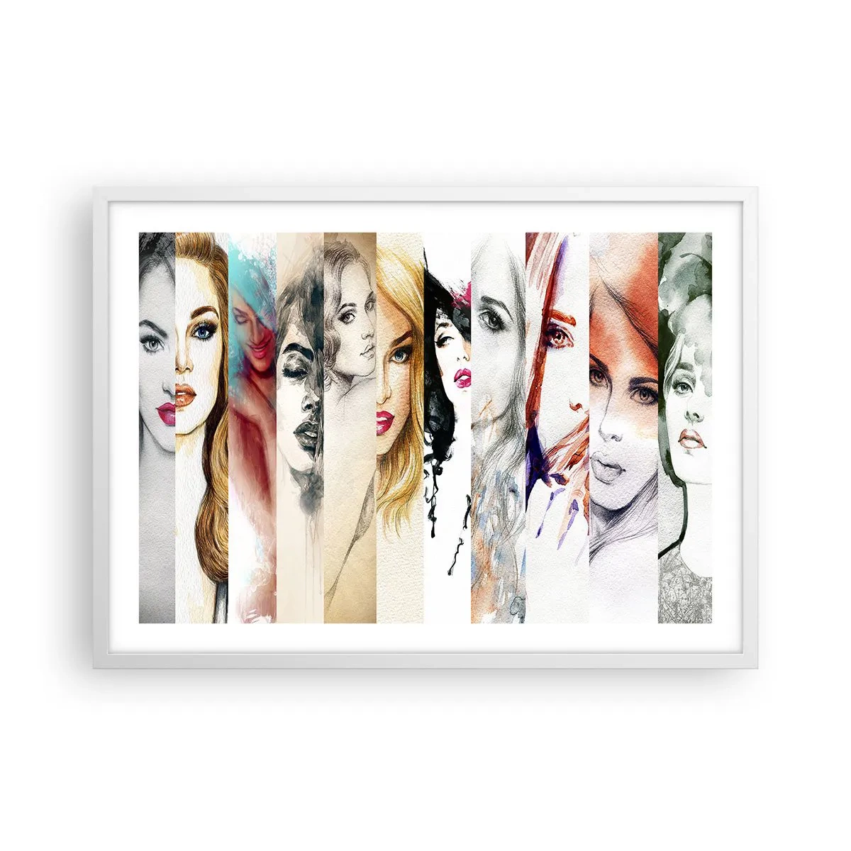 Plagát v bielom ráme - A vždy si to TY - 70x50 cm