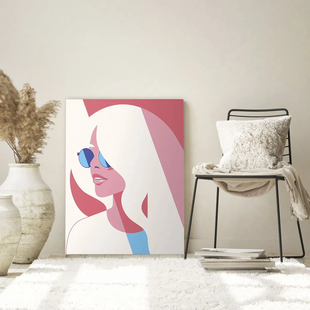 Obraz na skle - Bola to blondína… - 50x70 cm