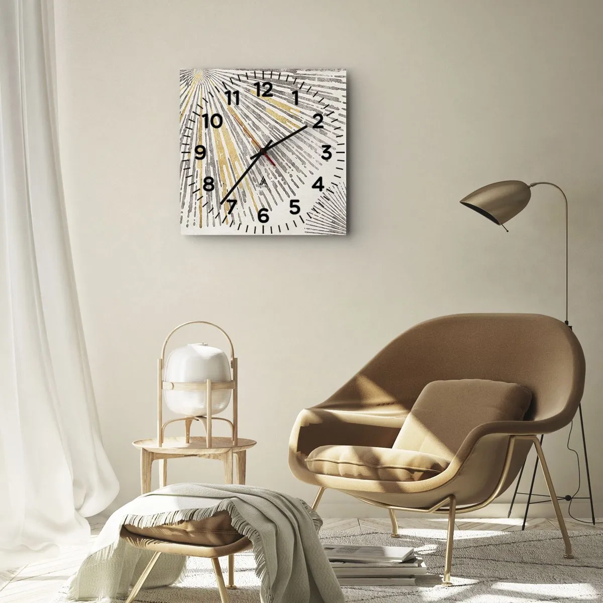 Nástenné hodiny - Krása lúča - 30x30 cm
