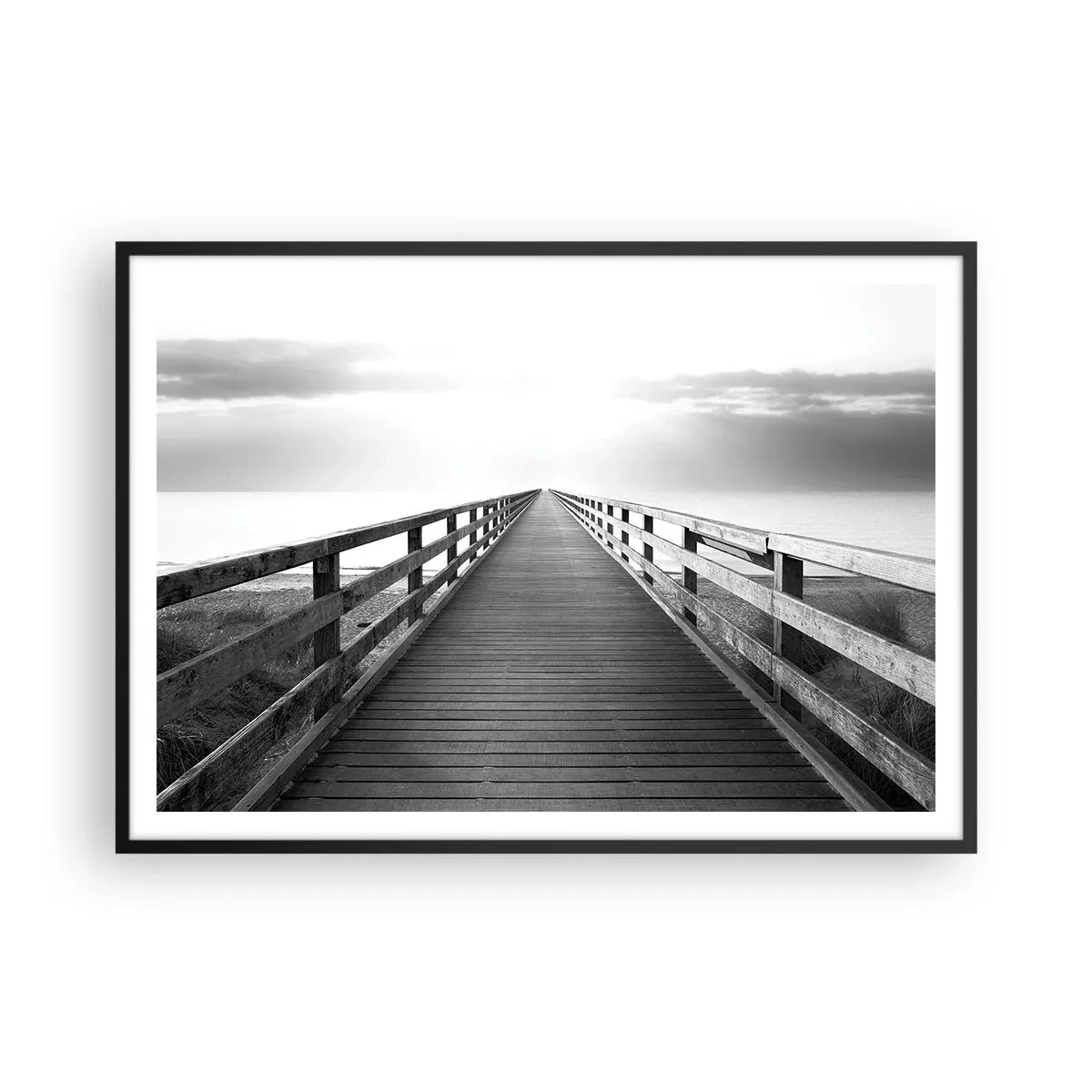 Plagát v čiernom ráme - Do diaľky… - 100x70 cm