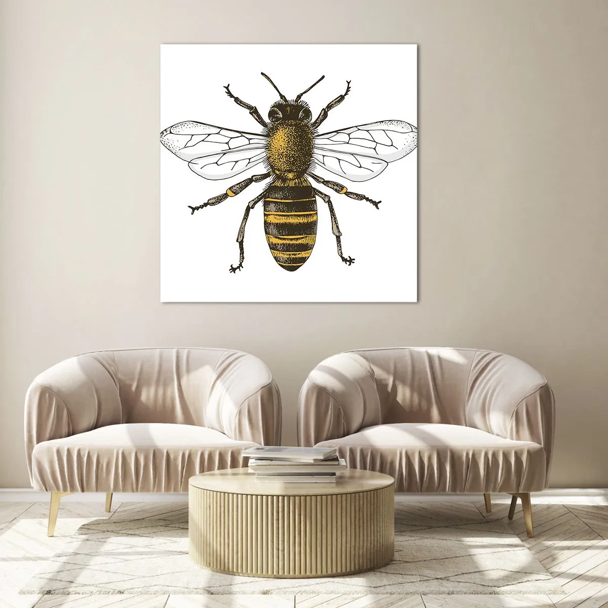 Obraz na skle - Krásna a dobrá - 50x50 cm