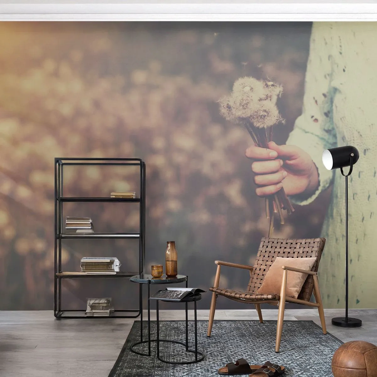 Fototapeta Standard Eco - Zastav ich, prosím - Púpava, Lúka, Príroda - 200x140 cm