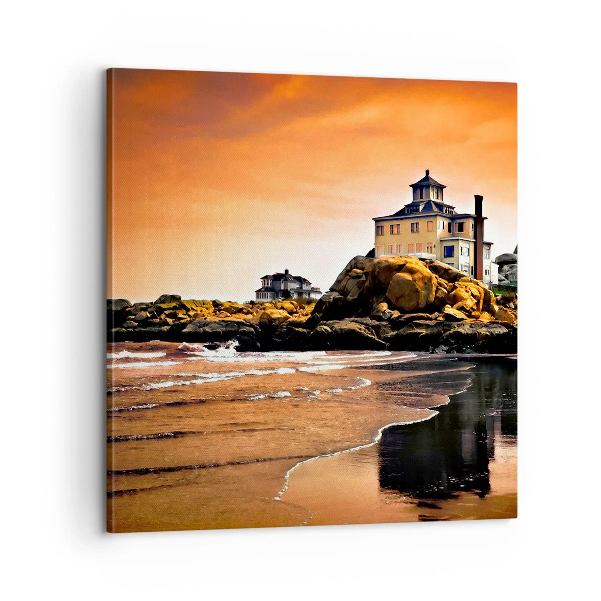 Obraz na plátne - Elegancia západného pobrežia - 60x60 cm