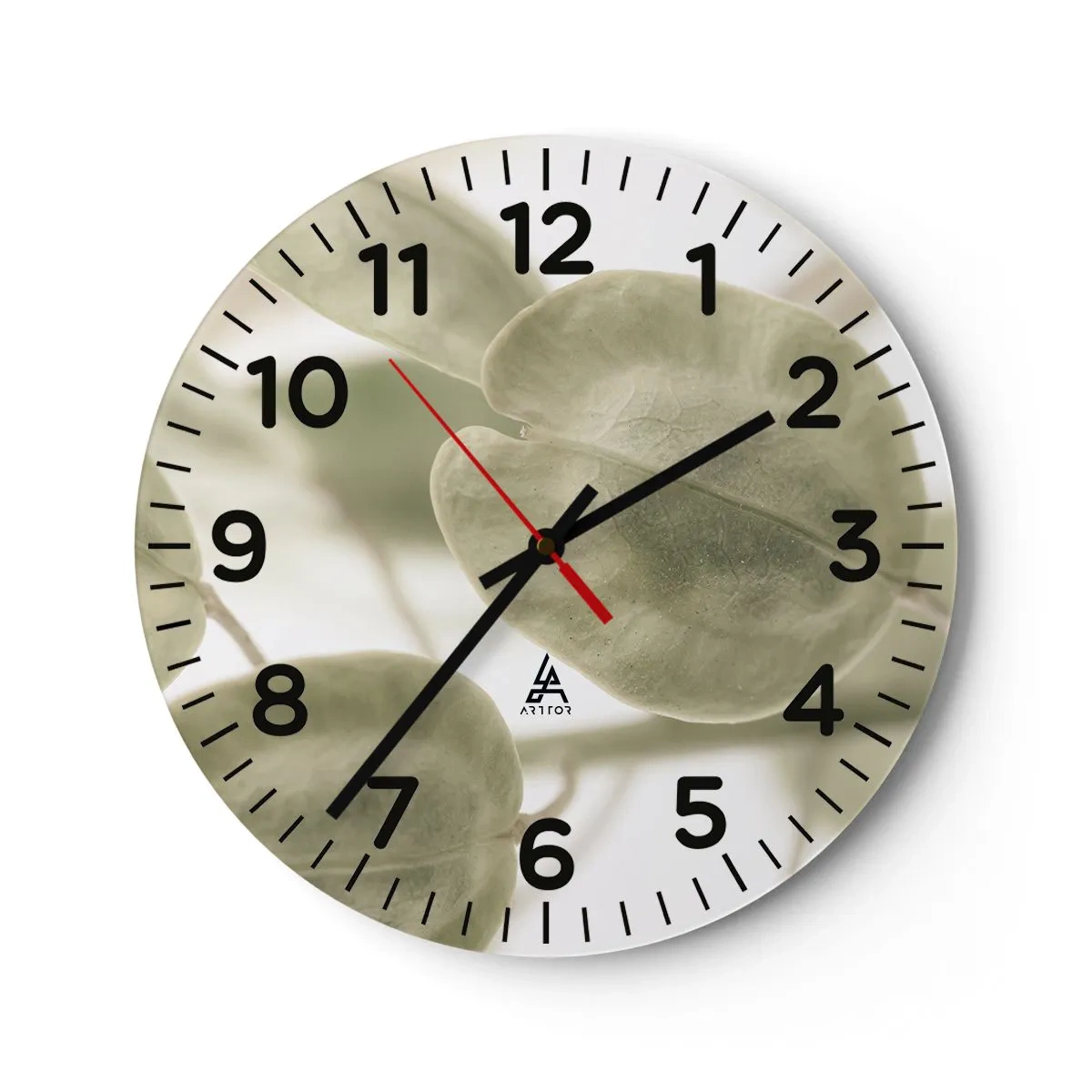 Nástenné hodiny - Na začiatku bolo lístie… - 40x40 cm