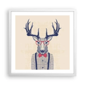 Plagát v bielom ráme - Zábavná extravagancia - 50x50 cm