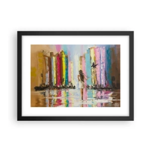 Plagát v čiernom ráme - Poď so mnou - 40x30 cm