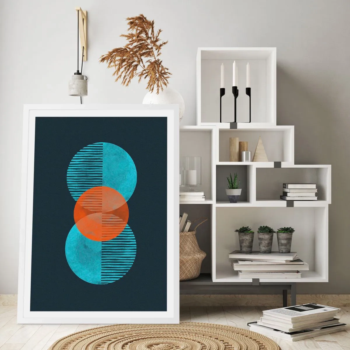 Plagát v bielom ráme - Symetrická kompozícia - 70x100 cm