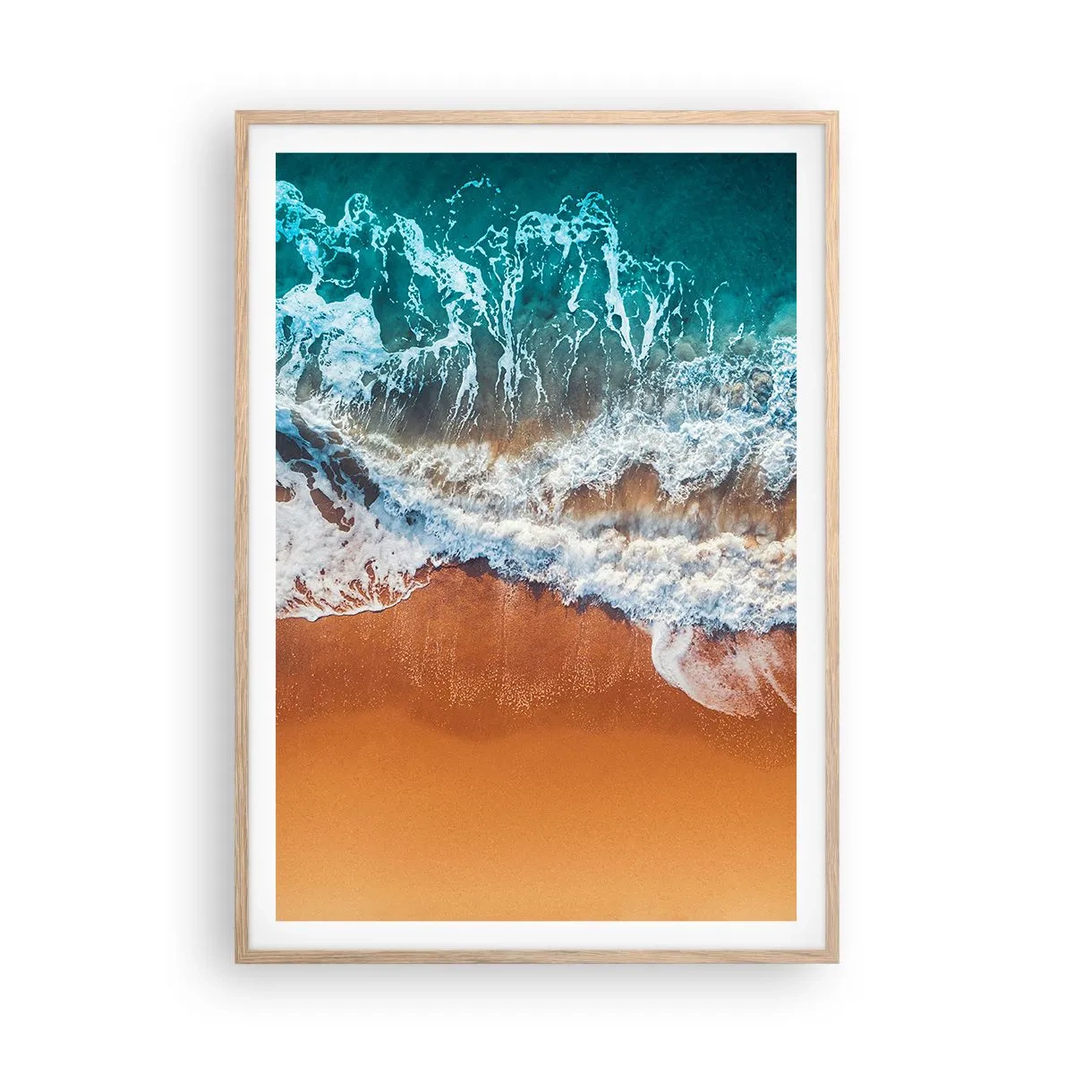 Plagát v ráme zo svetlého duba - Vždy pár - 70x100 cm