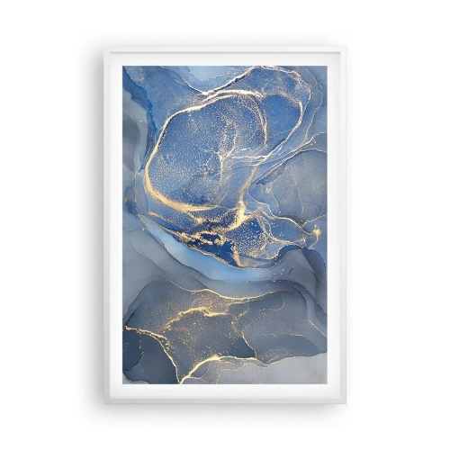 Plagát v bielom ráme - Zlatý prach - 61x91 cm