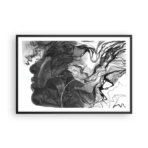 Plagát v čiernom ráme - Zapletená v snoch - 91x61 cm